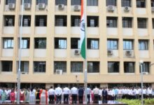 Group national anthem singing at Konkan Bhavan under the “Swarajya Mahotsav” initiative